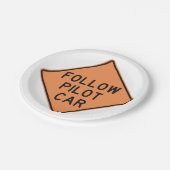 Assiettes En Carton Suivre le panneau de construction de la voiture pi (Angle)