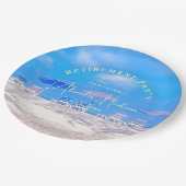 Assiettes En Carton Summer Beach Retirement Party (Angle)