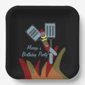 Assiettes En Carton Summer Kabobs Parc de cuisine Anniversaire (Recto)