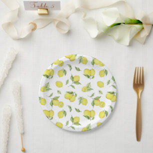 Assiettes En Carton Summer lemon