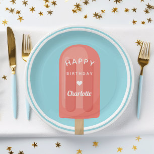 Assiettes En Carton Summer Popsicle Anniversaire de enfant Party