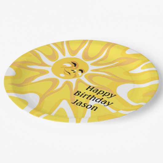 Assiettes En Carton Summer Sunshine Anniversaire Fête 9in (Angle)