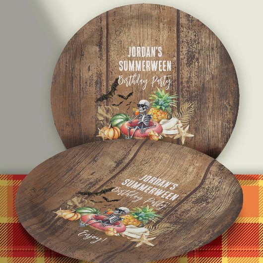 Assiettes En Carton Summerween Birthday Party