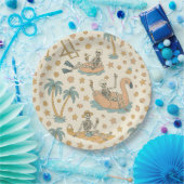 Assiettes En Carton Summerween Party Skeleton Paper Plates (Fête)