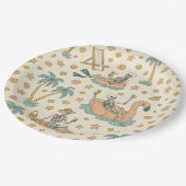 Assiettes En Carton Summerween Party Skeleton Paper Plates (Angle)