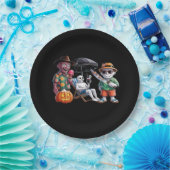 Assiettes En Carton Summerween - Plage de Summerween - Sorcière de Sum (Fête)