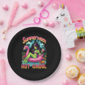 Assiettes En Carton Summerween Witch Vibes Vacation Halloween Funny Pa (Fête)