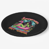 Assiettes En Carton Summerween Witch Vibes Vacation Halloween Funny Pa (Angle)
