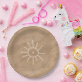 Assiettes En Carton Sun Petroglyphe du sud-ouest (Fête)