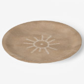 Assiettes En Carton Sun Petroglyphe du sud-ouest (Angle)