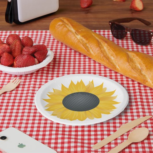 Assiettes En Carton Sunflower Disco Ball Retro Party Vibe