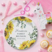 Assiettes En Carton Sunflower Family Reunion Party (Fête)