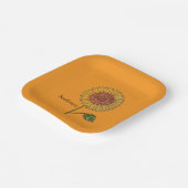 Assiettes En Carton Sunflower Orange Paper Plate (Angulaire)