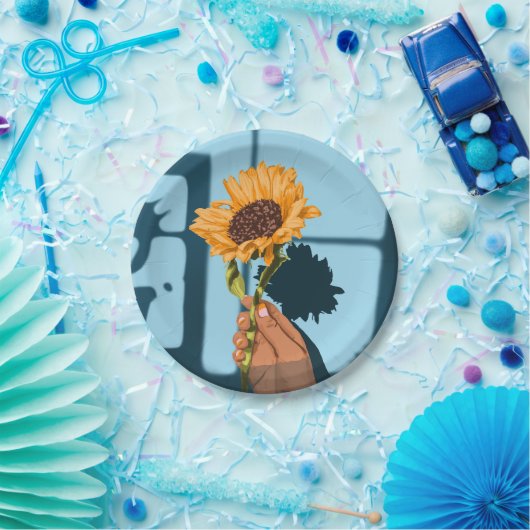 Assiettes En Carton Sunflower Still Life (Fête)