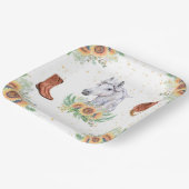 Assiettes En Carton Sunflowers Boy Horse fête d'anniversaire (Angulaire)