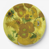 Assiettes En Carton Sunflowers par Vincent Van Gogh (Devant)