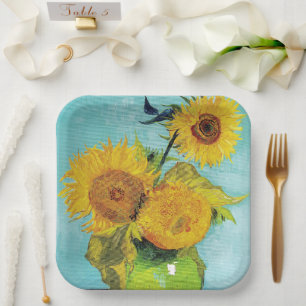Assiettes En Carton Sunflowers Vincent van Gogh