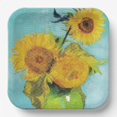 Assiettes En Carton Sunflowers Vincent van Gogh (Recto)