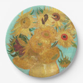 Assiettes En Carton Sunflowers Vincent van Gogh (Devant)