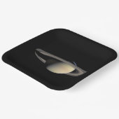 Assiettes En Carton Sunlit Saturn Gas géant Planet par Cassini (Angulaire)