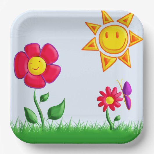 Assiettes En Carton SUnny (Recto)