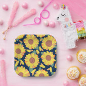 Assiettes En Carton Sunny Bloom Doodles (Fête)