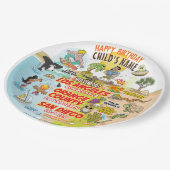 Assiettes En Carton Sunny California (Angle)