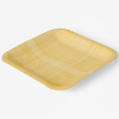 Assiettes En Carton Sunny Yellow Whitewash Linen Party intemporel (Angulaire)