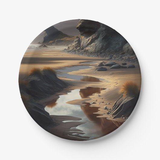 Assiettes En Carton Sunset (Devant)