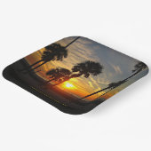 Assiettes En Carton Sunset de Clearwater Beach (Angulaire)