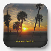 Assiettes En Carton Sunset de Clearwater Beach (Recto)