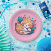 Assiettes En Carton Sunset Kitty (Fête)