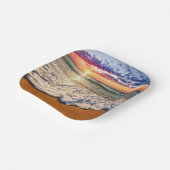 Assiettes En Carton Sunset plage (Angulaire)