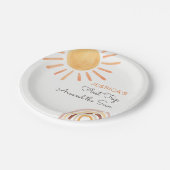 Assiettes En Carton Sunshine Rainbow Trip Autour du Soleil 1er Anniver (Angle)