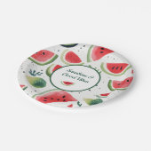 Assiettes En Carton Sunshine & Watermelon (Angle)