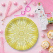 Assiettes En Carton Sunshine Yellow Faux Tulle Design (Fête)