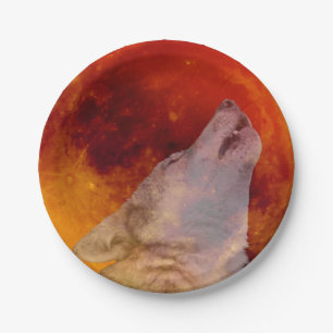 Assiettes En Carton Super Blood Wolf Moon 2019