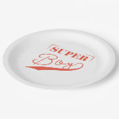 Assiettes En Carton Super Boy (Angle)