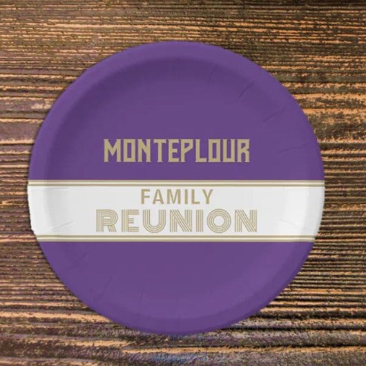 Assiettes En Carton Super ! Classique, réunion familiale