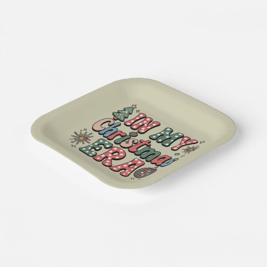 Assiettes En Carton Super Dans Mon Ère De Noël Drôle Enseignant (Angulaire)