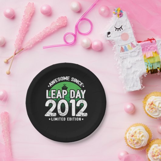 Assiettes En Carton Super depuis 2012 Leap Année Jour Février 29 Anniv (Fête)