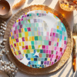 Assiettes En Carton Super Disco Party Retro les années 70 Let's Disco<br><div class="desc">Décor de soirée à thème disco pour votre célébration parfaite.</div>