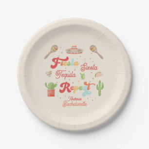 Assiettes En Carton Super Fiesta Siesta Tequila Répète Bachelorette