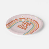 Assiettes En Carton Super Five est une vibe margueuse arc-en-ciel 5e a (Angle)