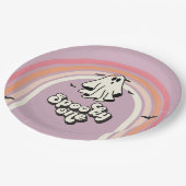 Assiettes En Carton super Ghost retro Halloween Éffrayant Un Anniversa (Angle)