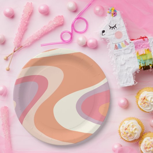 Assiettes En Carton super Ghost retro Halloween Plaques papier d'anniv (Fête)