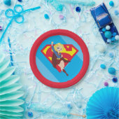 Assiettes En Carton Super Hero filles Supergirl DC (Fête)