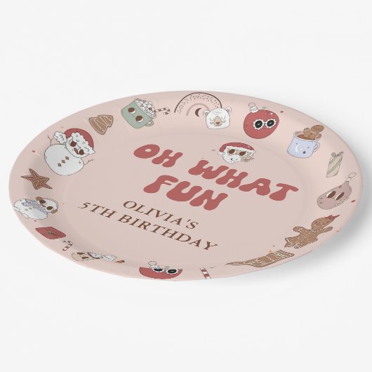 Assiettes En Carton Super Hippie Père Noël Noël (Angle)