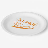 Assiettes En Carton Super Maman (Angle)