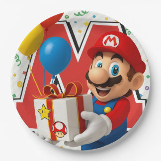 Assiettes En Carton super Mario